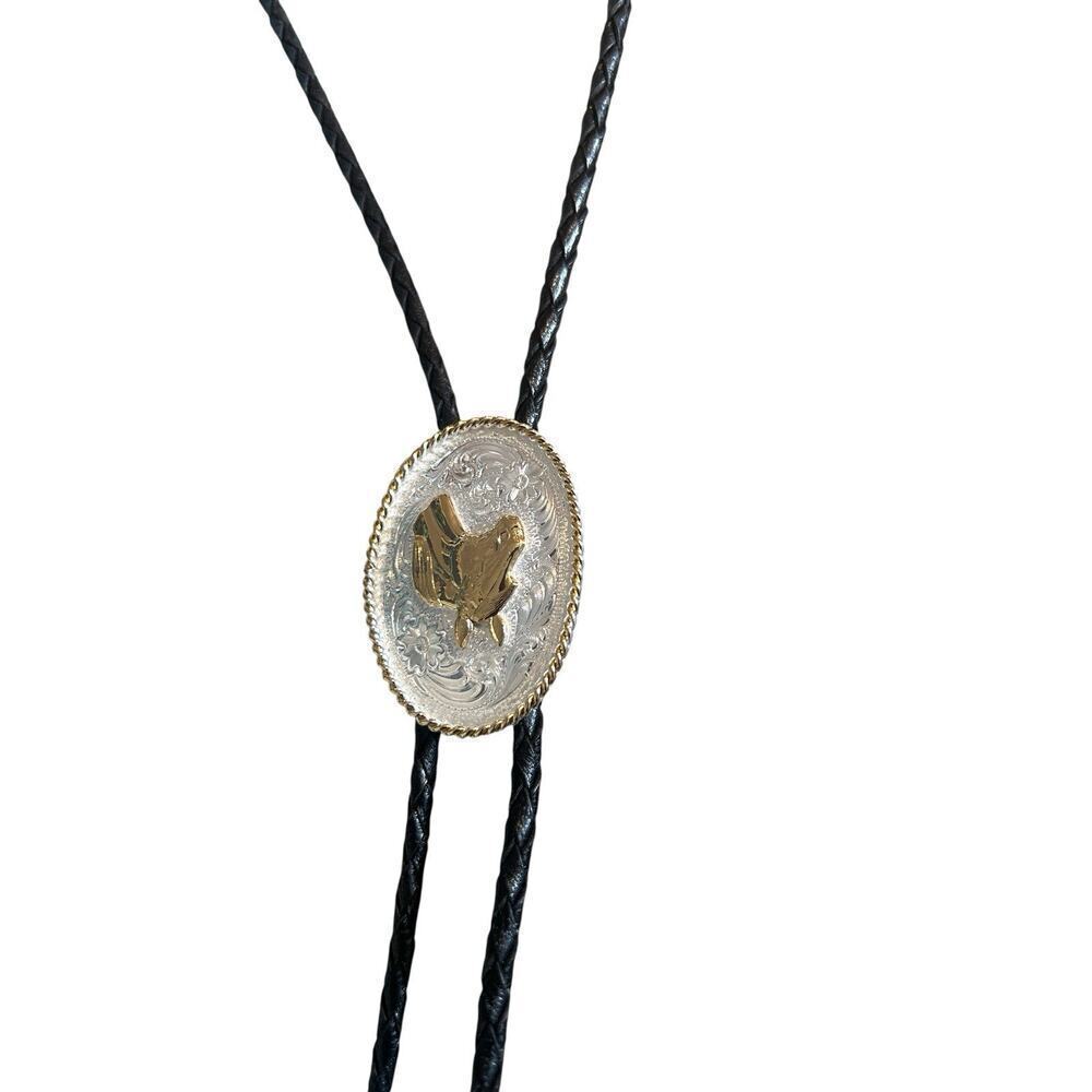 Montana Silversmiths Horse Head Bolo Tie Men’s Western Tye Equestrian Accessory - Picture 8 of 8